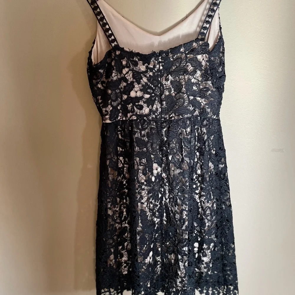 She + Sky NWT Boutique brand Black lace Strappy dress. Size S - Picture 5 of 9